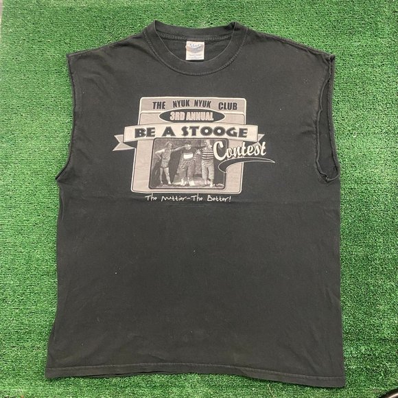 Vintage Y2K Three Stooges Baggy Essential Funny Movie Tank - Picture 1 of 5